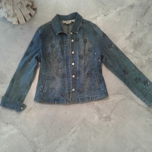 Studded jean jacket